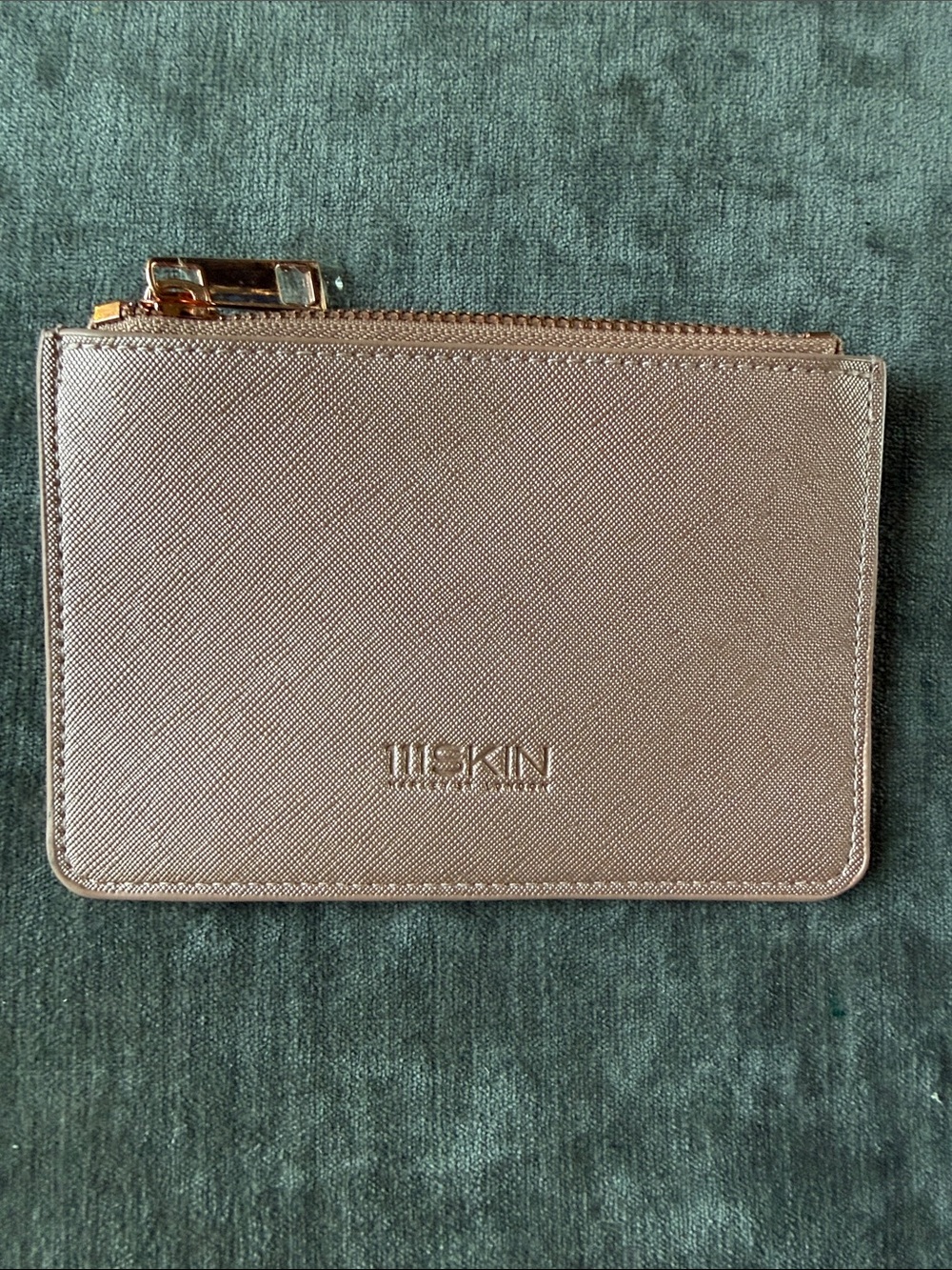 111 Skin Metallic Rose Gold Card Wallet Pouch